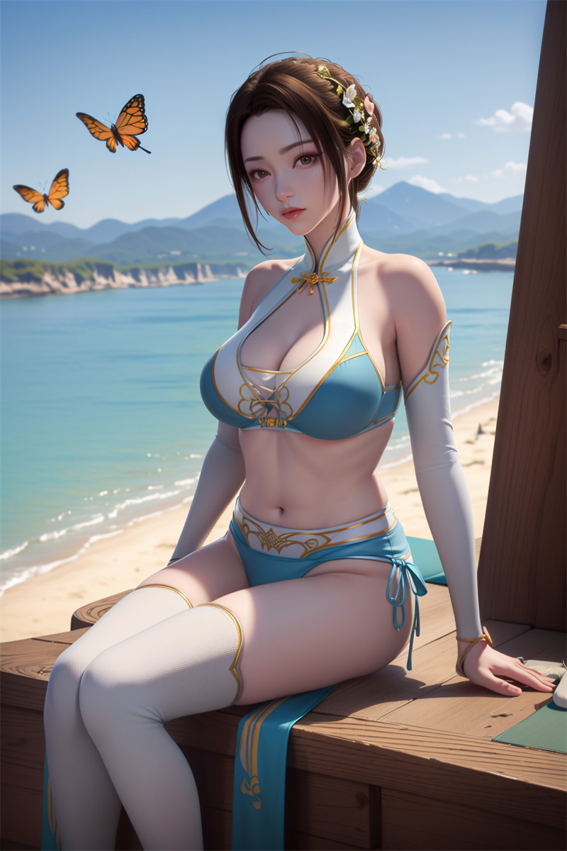 [第四百五十七期] [斗破苍穹] [纳兰嫣然 · 系列一] 海滩比基尼 [17P]-漫狐